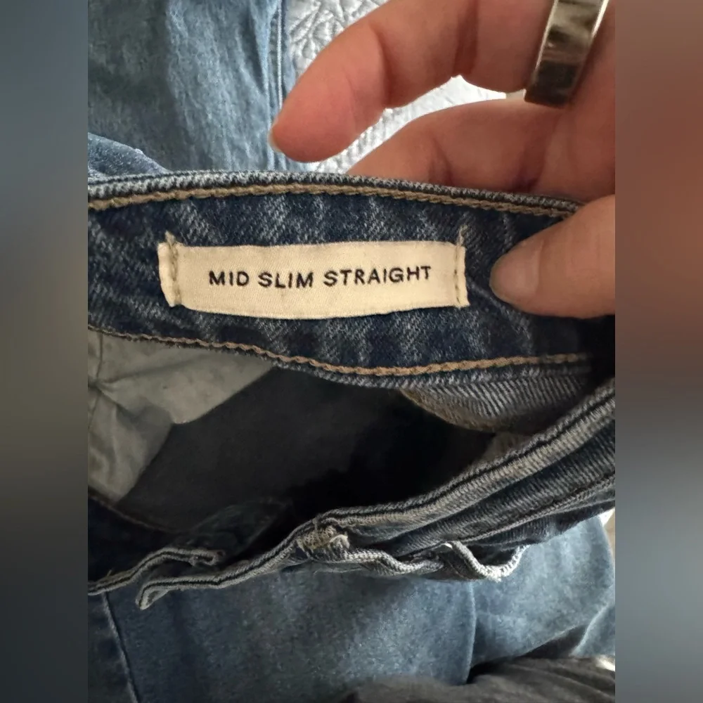 Cotton On Mid Slim Straight Jeans
